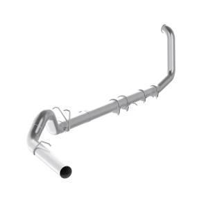 MBRP Exhaust 5in. Turbo Back; Single Side Exit; No Muffler; AL S62220PLM