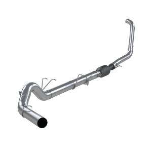 MBRP Exhaust 5in. Turbo Back; Single Side Exit; No Muffler; AL S62240PLM