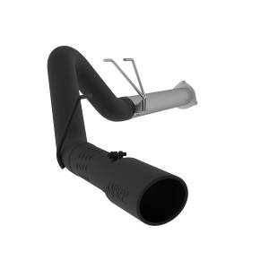 MBRP Exhaust 4in. Filter Back; Single Side Exit; Black Coated S6248BLK