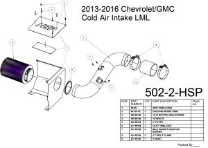 HSP Diesel - 2013-2016 Chevrolet / GMC Cold Air Intake HSP Diesel - Image 2