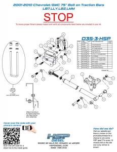 HSP Diesel - 2001-2016 Chevrolet / GMC 2 Inch Replacement Up-Pipes Raw HSP Diesel - Image 2